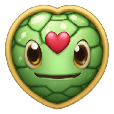 cuore con tartaruga sticker