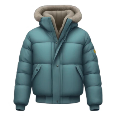 Winter jacket, thank you printed sticker