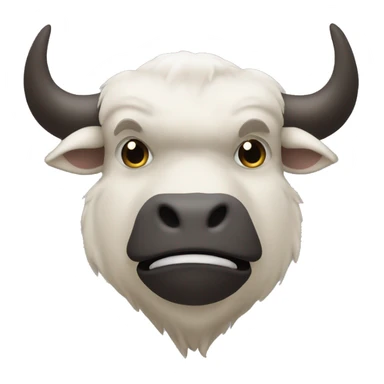 Sans les détails du visage juste le pourtour du taureau  sticker