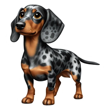 Daple mini dashund  sticker