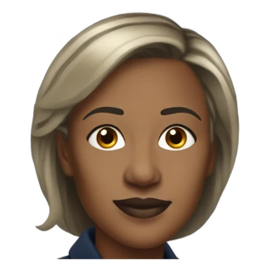 Black woman Marine Lepen sticker