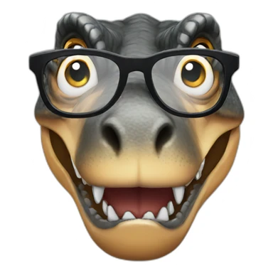 trex glasses emojis sticker