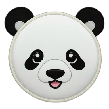 Panda embroidery sticker