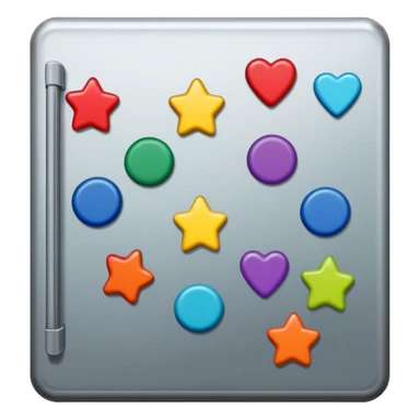 fridge with magnets sticker