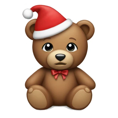 Christmas teddy bear sticker