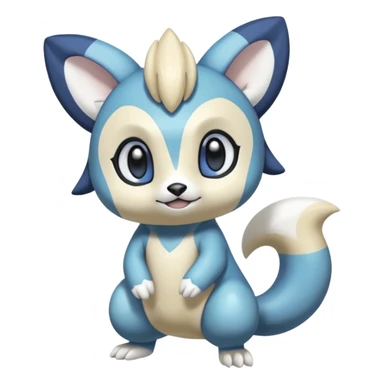 Shiny Soft Smooth Glossy Pastel Colorful Exotic Meloetta-Oshawott-Meowstic-Minccino-Stitch-Fakémon-creature-hybrid sticker