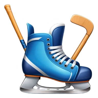 Please, make An icon featuring The background shows a packed stadium with cheering fans, bright arena lights, and an icy rink and close-up shots of key hockey equipment: a hockey stick, puck, and skates. Transparent background highlights the essentials of the game and the thrill of the sport. sticker