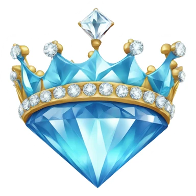 diamond with prince crown on top sticker