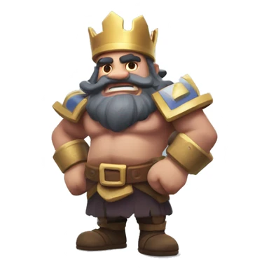 Design a Clash Royale-style emote featuring the Royal Giant sticker