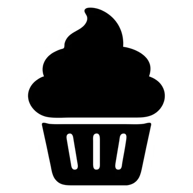 A cupcake with pink icing sticker