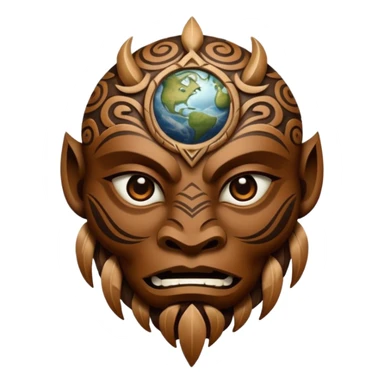 earth elemental tattoo motif sticker
