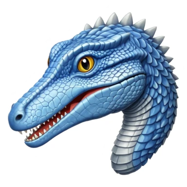 Grayish blue baryonyx sticker