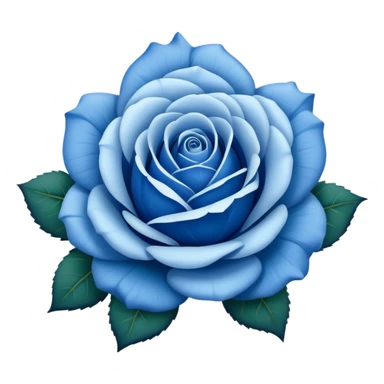 A blue rose sticker