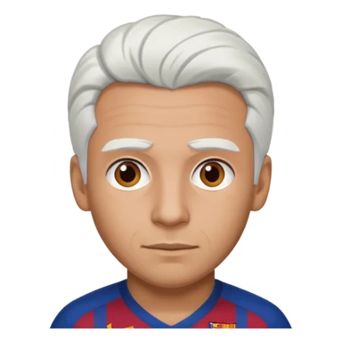 araujo футболист с белыми волосами и коричневыми   в футболке барселоны sticker