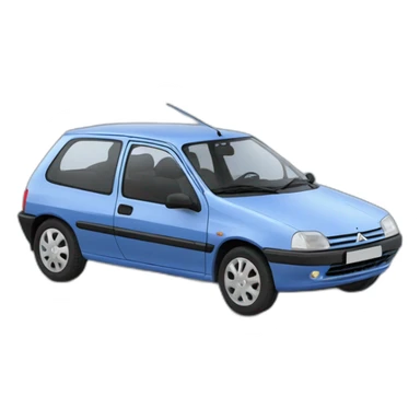 Citroën saxo bleu  sticker