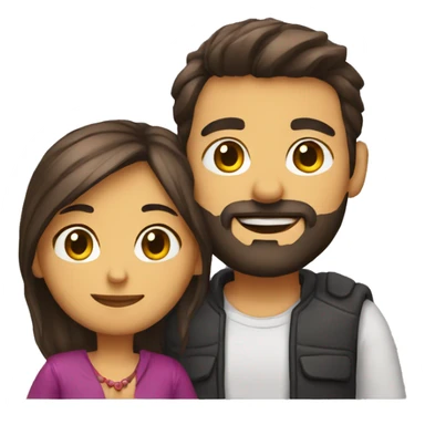 Casal com mala sticker