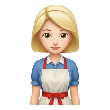 woman with apron sticker