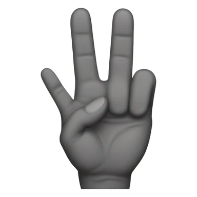 Two finger hand position  sticker