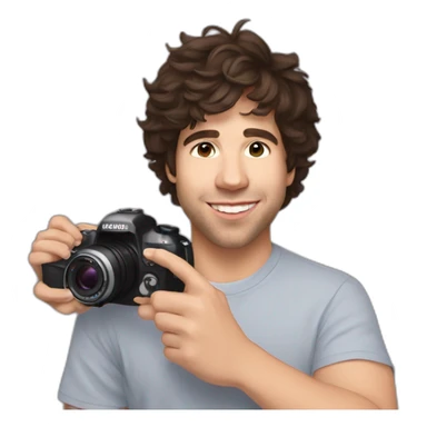 David Dobrik holding vlog camera sticker