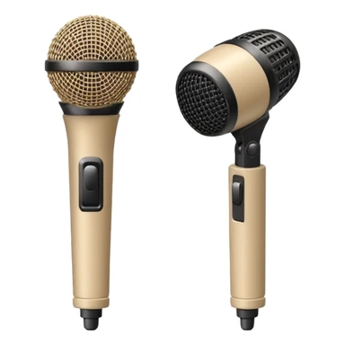 Beige small mics sticker