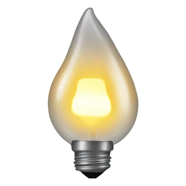 una bombilla de luz apagada sticker