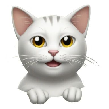 cat flexing money sticker