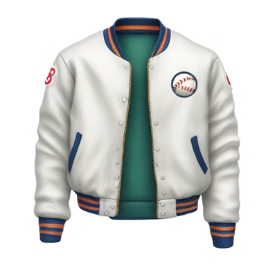 a baseball jacket piece of clothes item only sticker