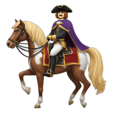 Cavalier sur un cheval sticker
