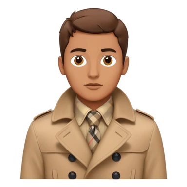 Burberry men coat sticker