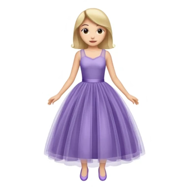 woman tulle dress wearing sticker