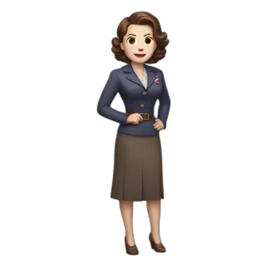 Peggy carter sticker