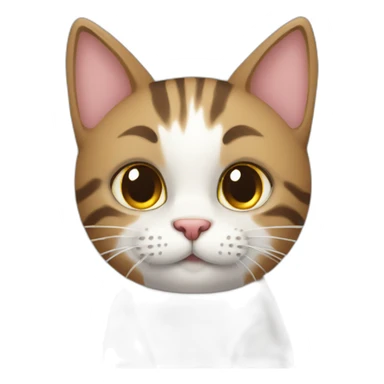 Cat learn English in school  sticker