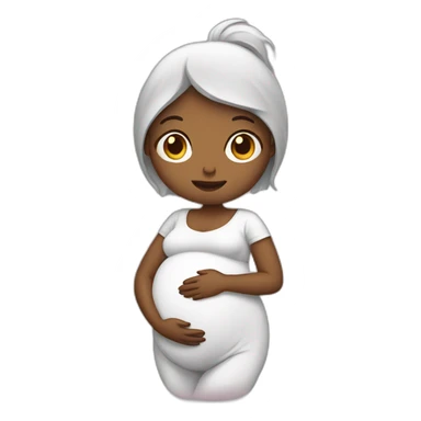 pregnant lady sticker