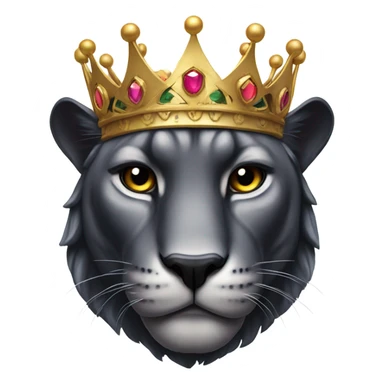 Panther with crown  sticker