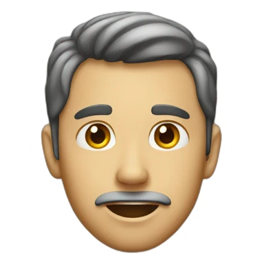 person who strains his ear sticker