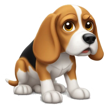 Dig beagle  sticker