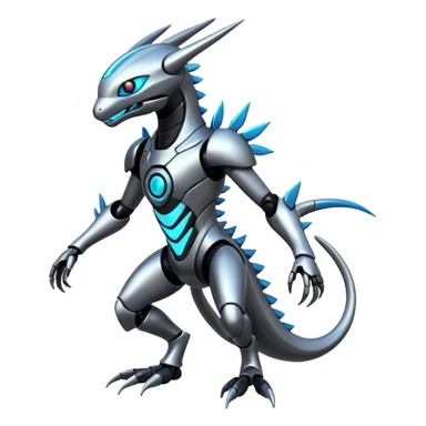 Modern Cyber Lombax-Fakémon-creature, full body sticker