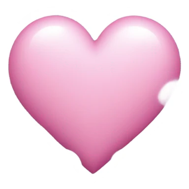 Pink heart with clouds around it  sticker
