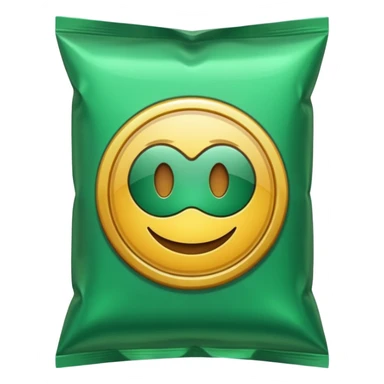 green pacaged chip without writing sticker