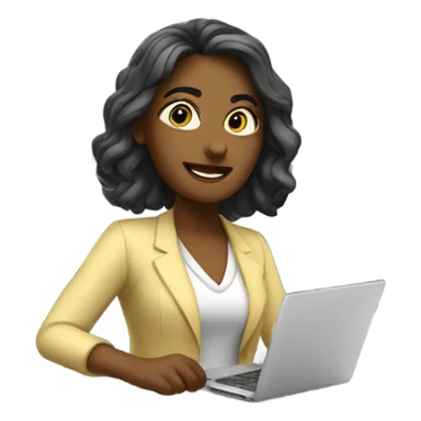 Female marketing teacher sticker