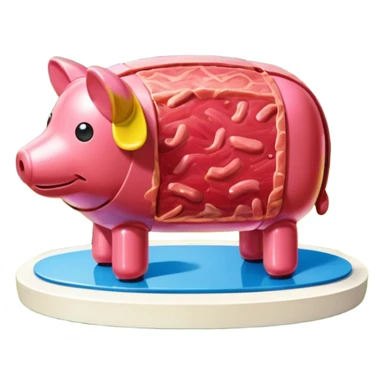  SPAM meat jeff koons style sculpture art french landscape  sticker