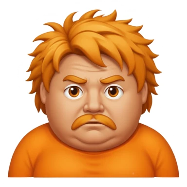 Fat orange man with awful hair sticker
