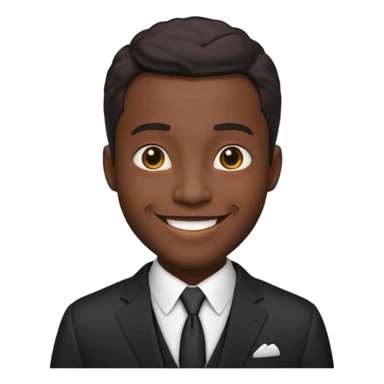 black king with suit sticker