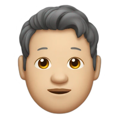 Gordito, dormilón con pelo blanco sticker