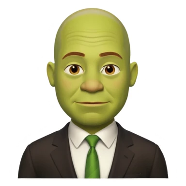 shrek as a jeff bezos sticker
