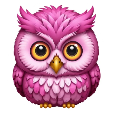 image of a pink owl sticker