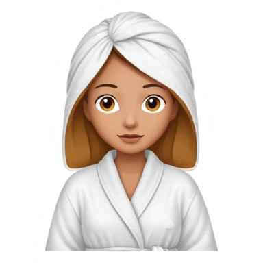 mulher de roupão relaxando sticker