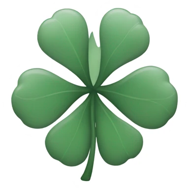 grey 4 leaf clover sticker