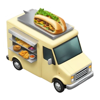 Toyota 2027 flying mini limousine food truck  sticker