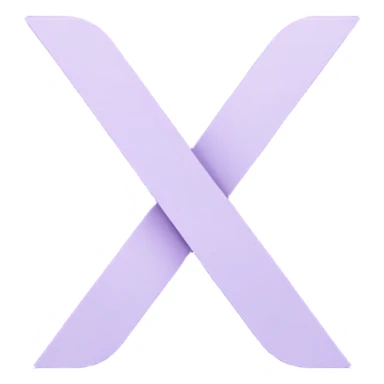 Netflix pretty aesthetic "N" logo in pastel purple sticker